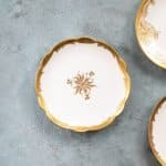 Yaldızlı Limoges Porselen Tabak