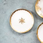 Yaldızlı Limoges Porselen Tabak